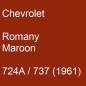 Preview: Chevrolet, Romany Maroon, 724A / 737 (1961).